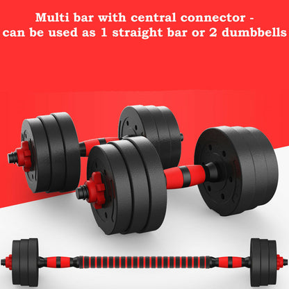 10KG/30KG DUMBBELLS PAIR GYM WEIGHTS BARBELL/DUMBBE