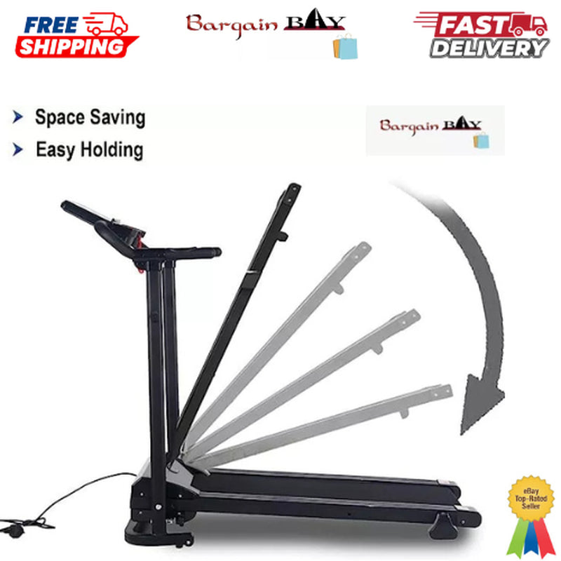 Electric Treadmill Folding Running Machine with 9% Incline Gym Home Motorized