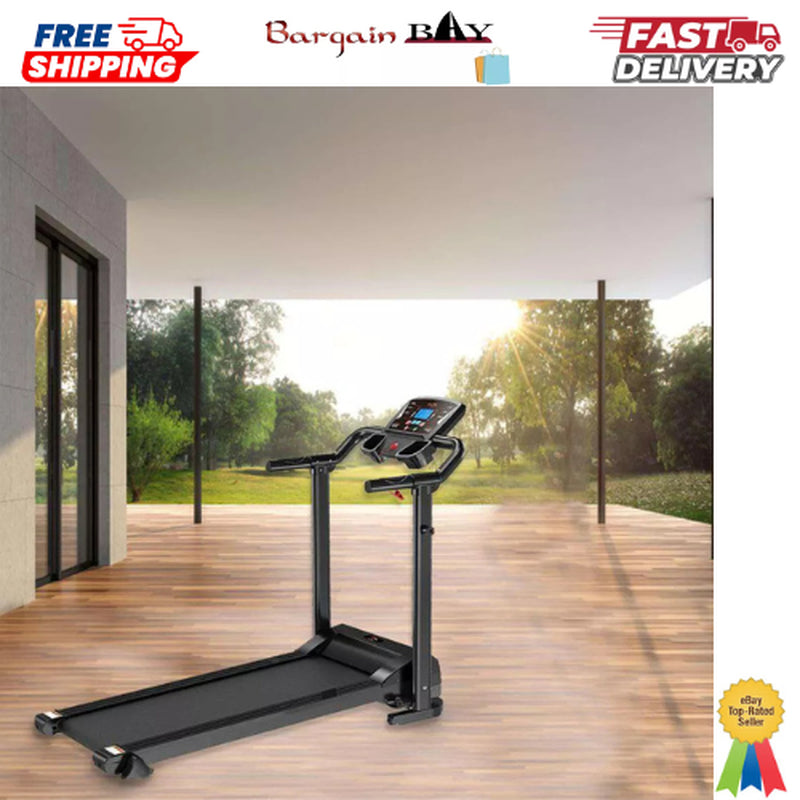 Electric Treadmill Folding Running Machine with 9% Incline Gym Home Motorized