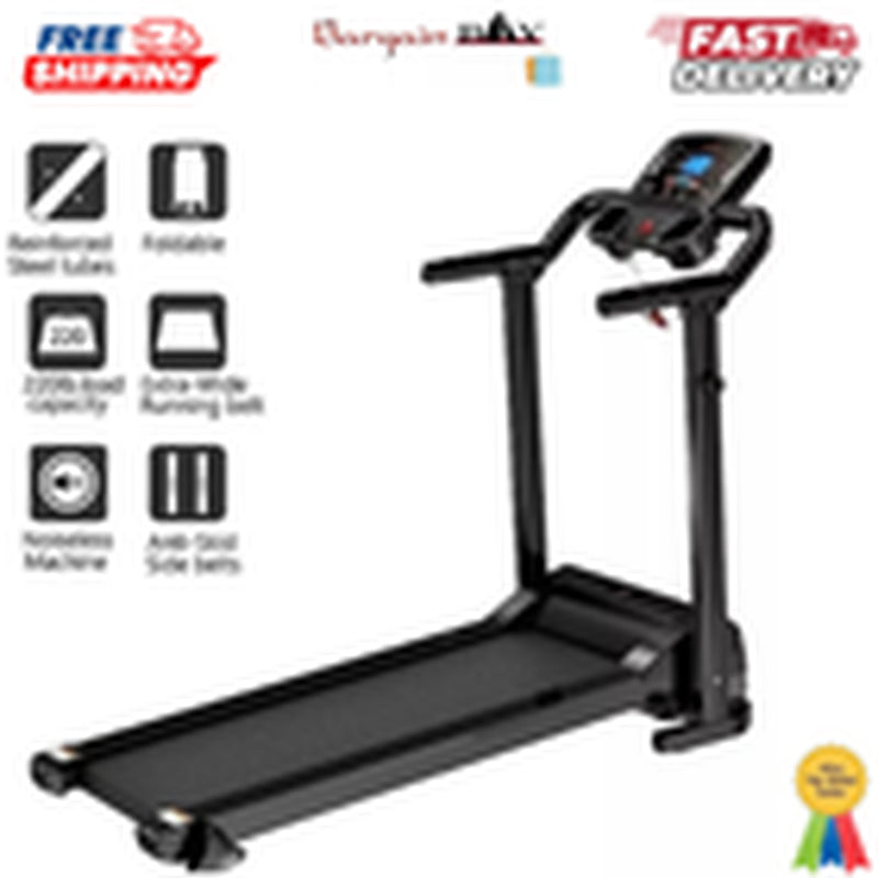 Electric Treadmill Folding Running Machine with 9% Incline Gym Home Motorized