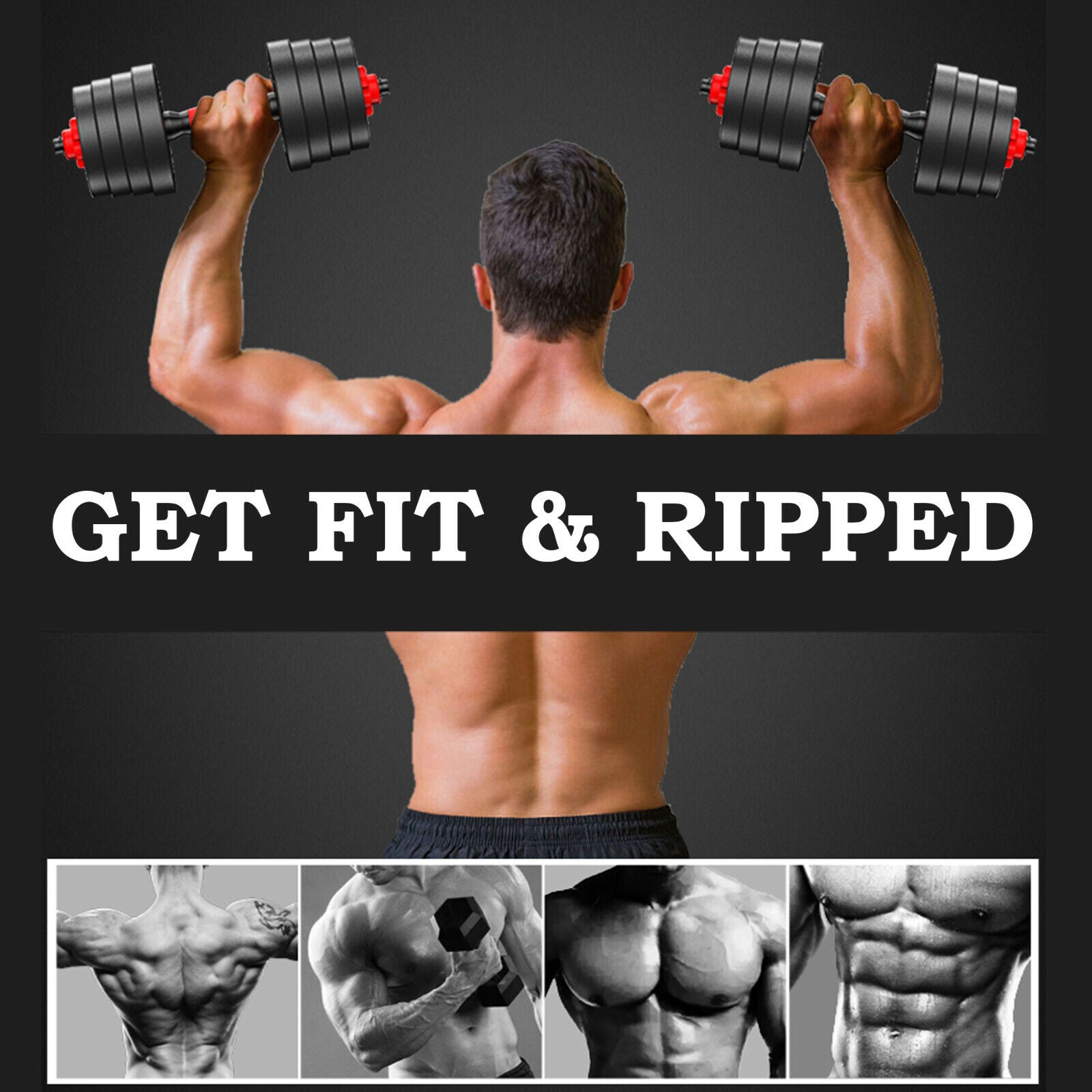 10KG/30KG DUMBBELLS PAIR GYM WEIGHTS BARBELL/DUMBBE