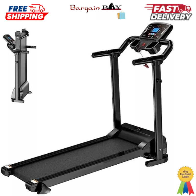 Electric Treadmill Folding Running Machine with 9% Incline Gym Home Motorized