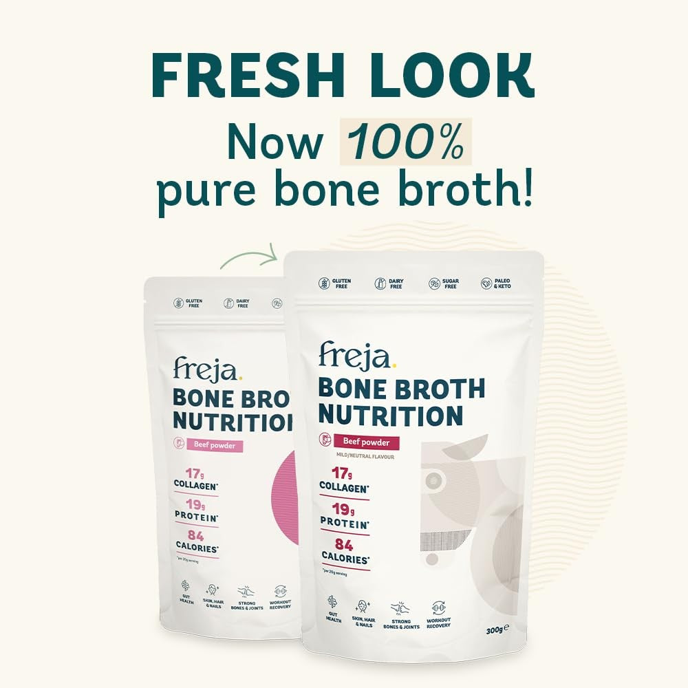 Bone Broth Powder | 100% Natural Collagen & Protein Powder | Pure Beef