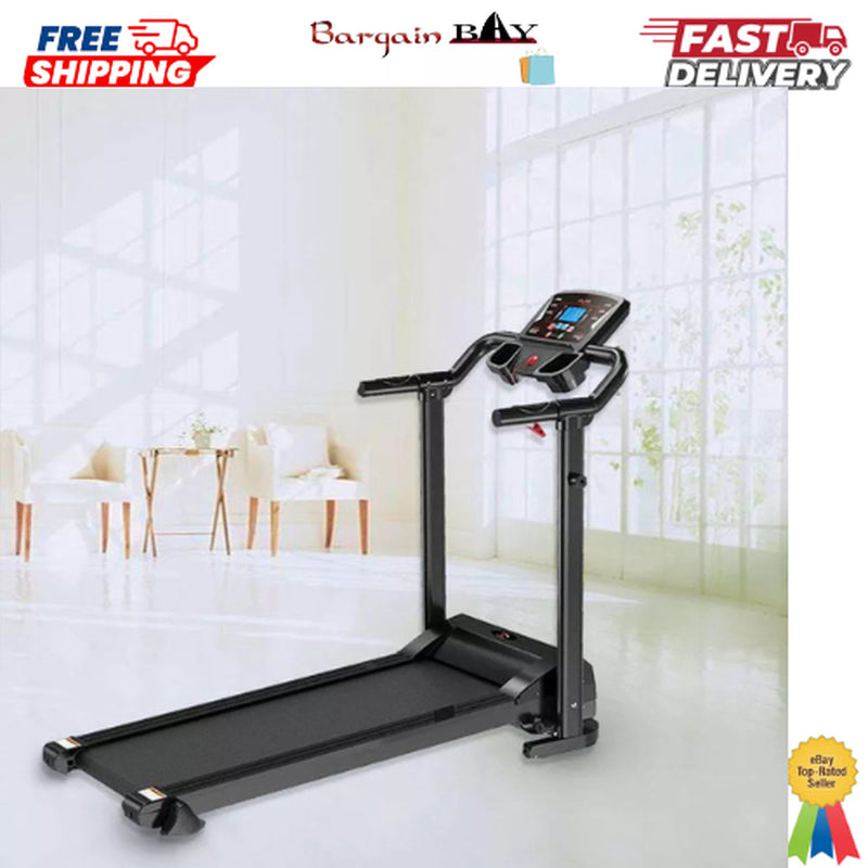 Electric Treadmill Folding Running Machine with 9% Incline Gym Home Motorized