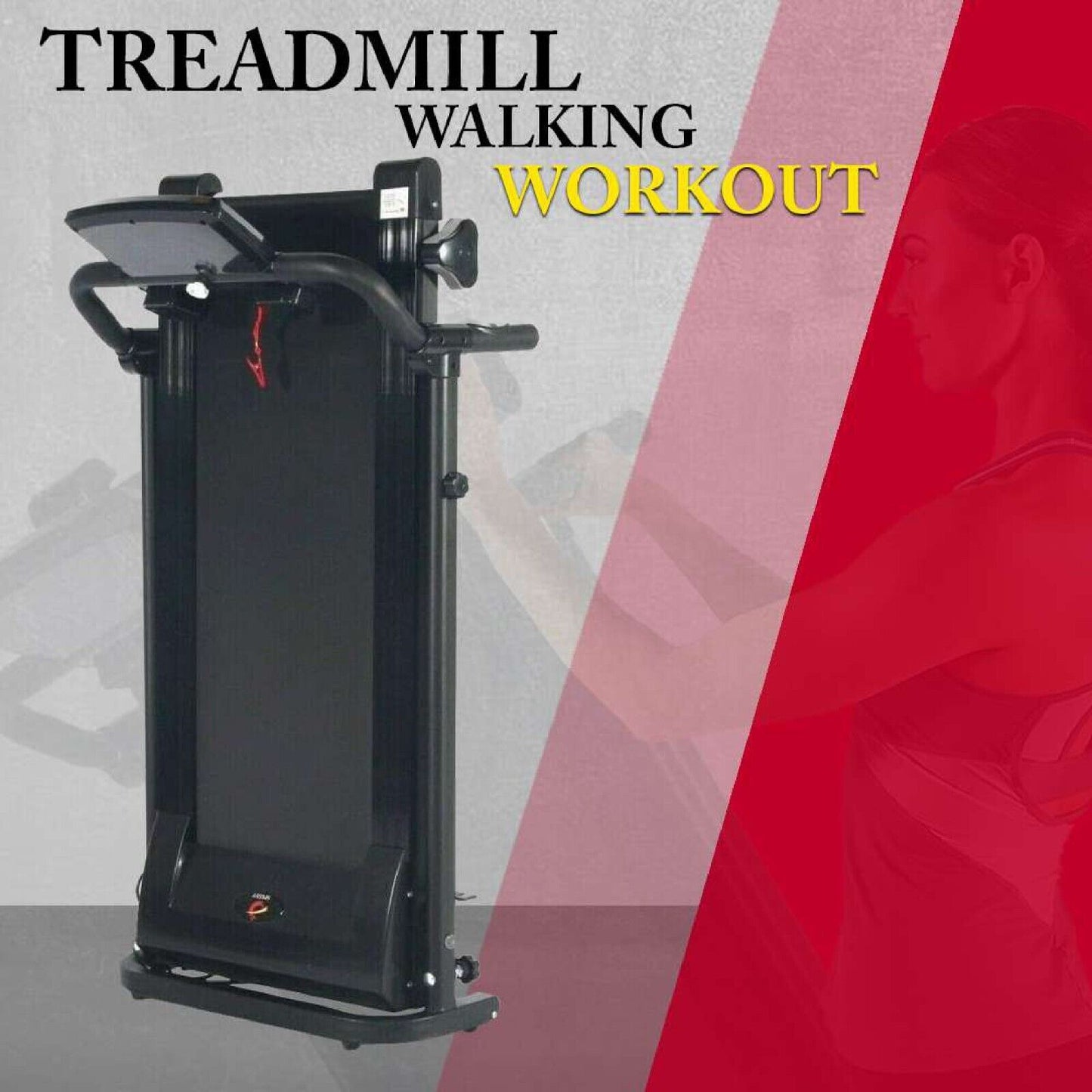 Running Treadmill Foldable Home Walking Electric Machine 9% Incline Gym Office