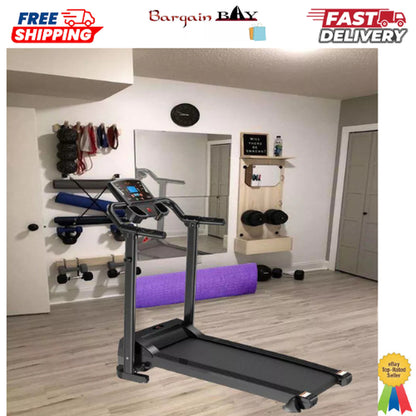 Electric Treadmill Folding Running Machine with 9% Incline Gym Home Motorized