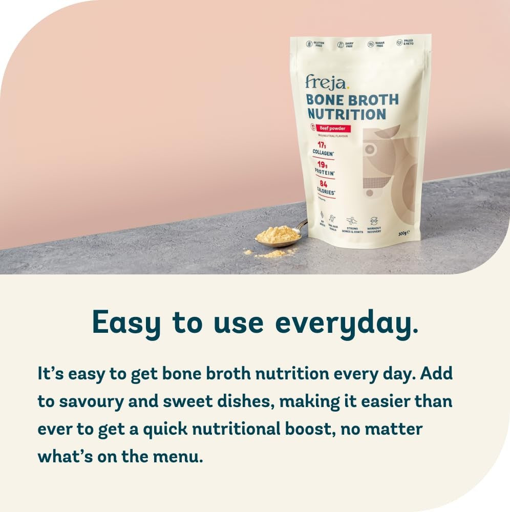 Bone Broth Powder | 100% Natural Collagen & Protein Powder | Pure Beef