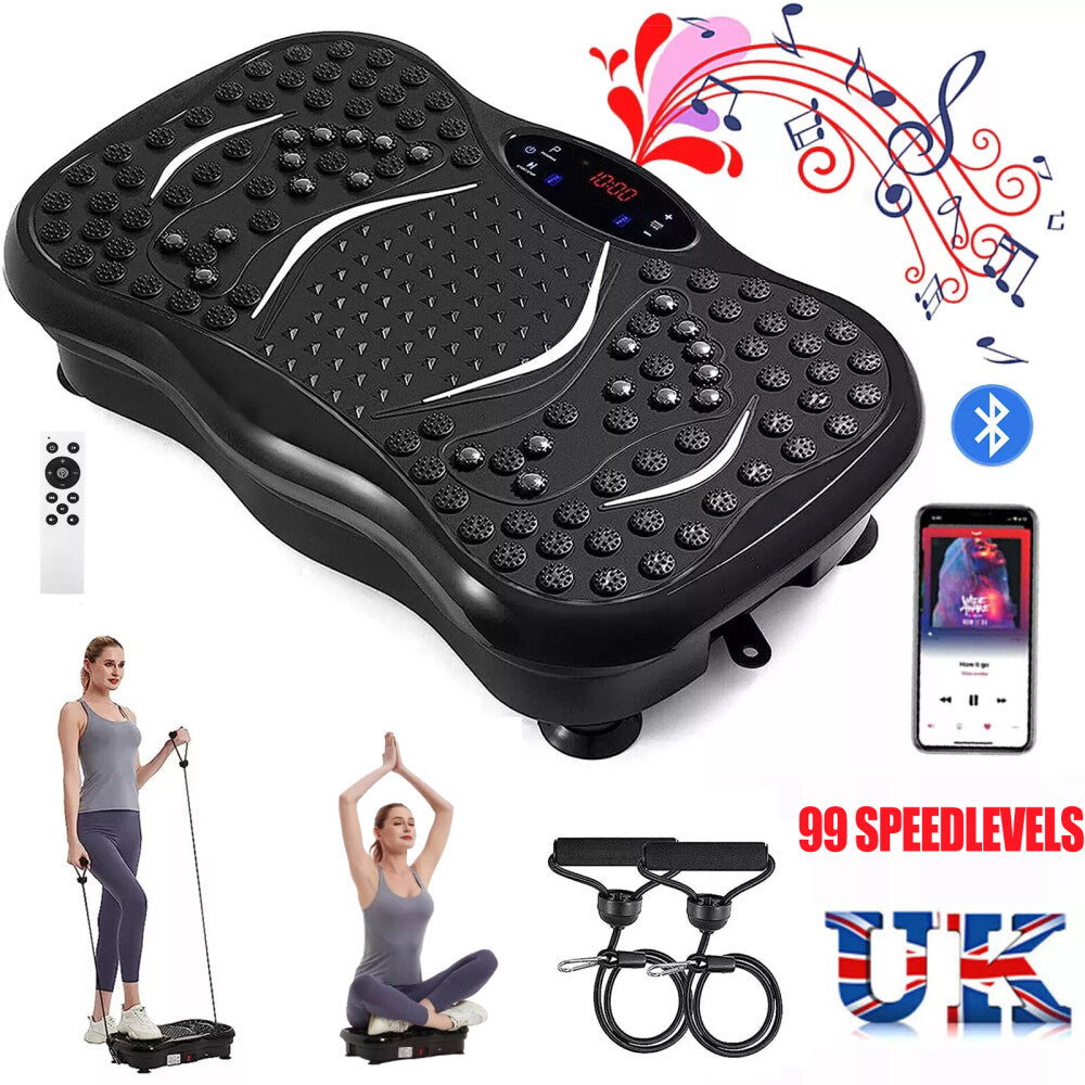 Vibration Plate Power Body Shaker Vibrating Machine Massager Platform Exercise*'